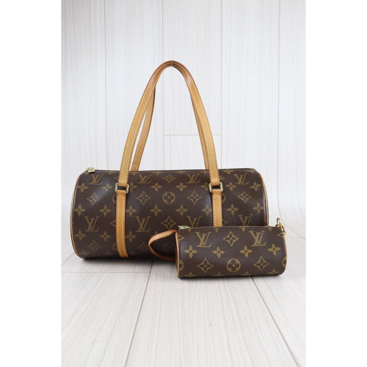 Rank AB | LV Monogram Papillon 30 Handbag |23011206
