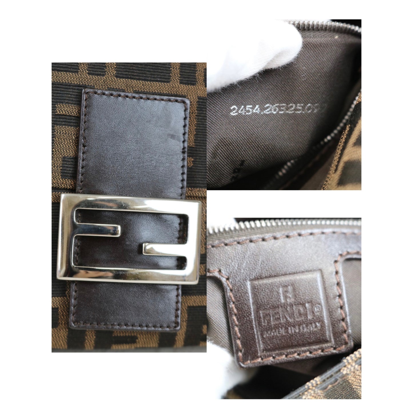 Rank A | FENDI Zucca Mamma Baguette Shoulder Bag |051801