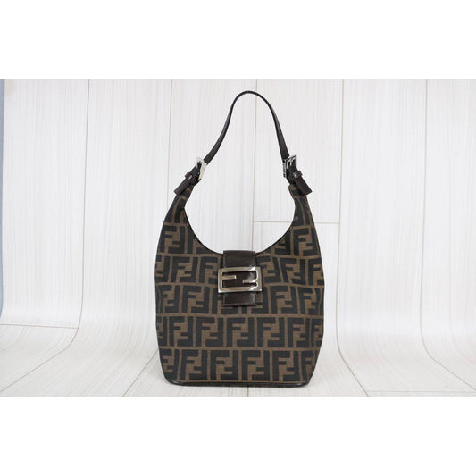 Rank A | FENDI Zucca Mamma Baguette Shoulder Bag |031406