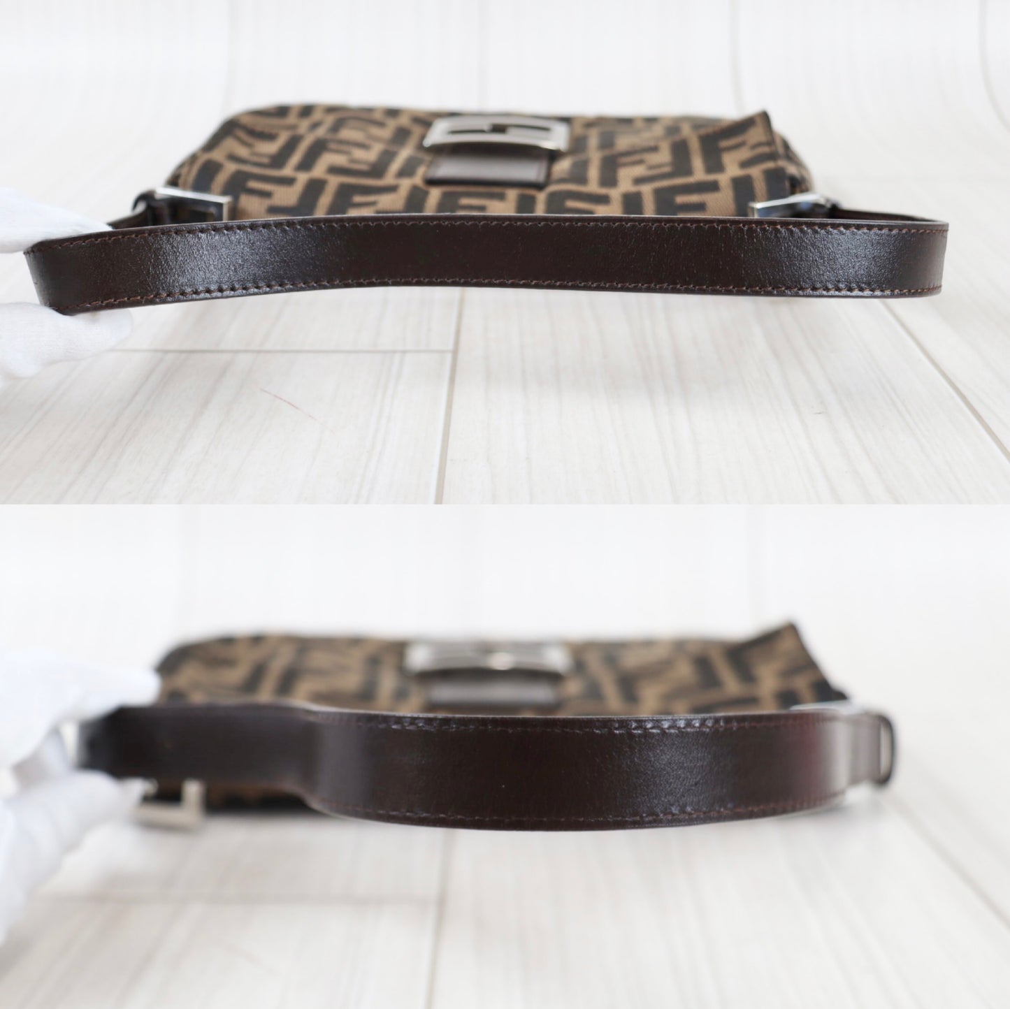 Rank AB | FENDI Zucca Mamma Baguette Shoulder Bag |080603