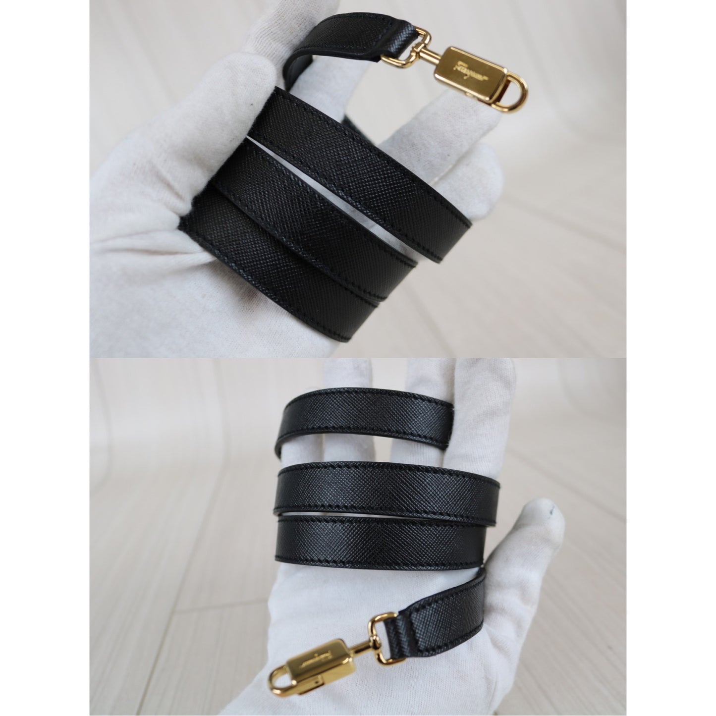 Rank A |Ferragamo Gancini 2WAY Handbag Shoulderbag|030810