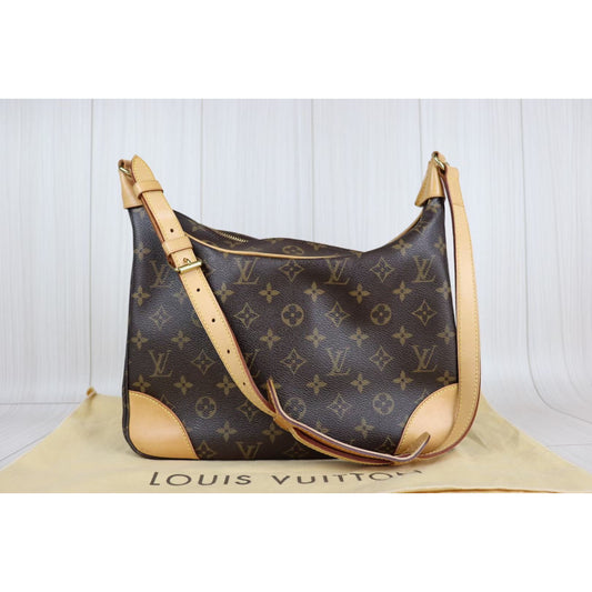 Rank A|LV Monogram Boulogne 30 Shoulder Bag |080614
