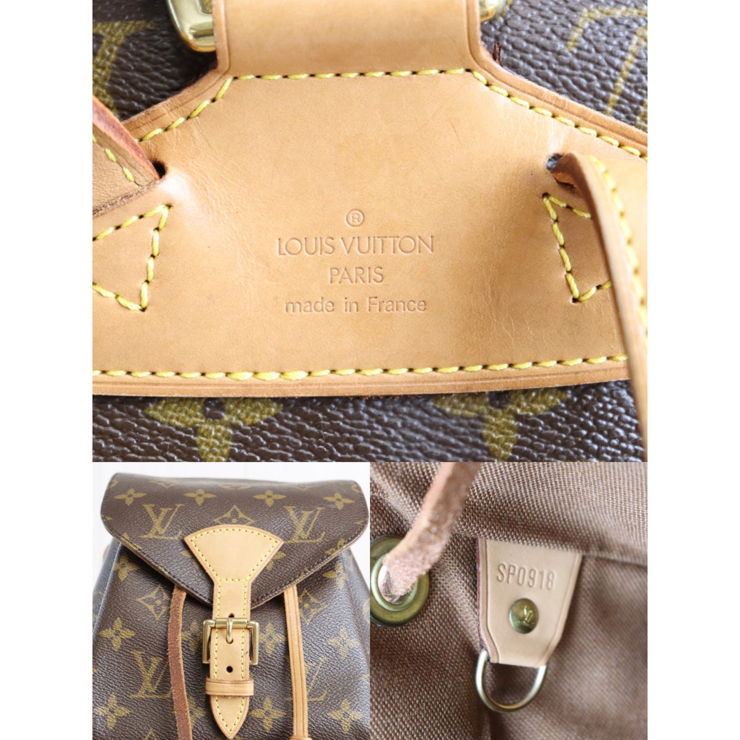 Rank A | LV Monogram Montsouris MM Backpack|072804