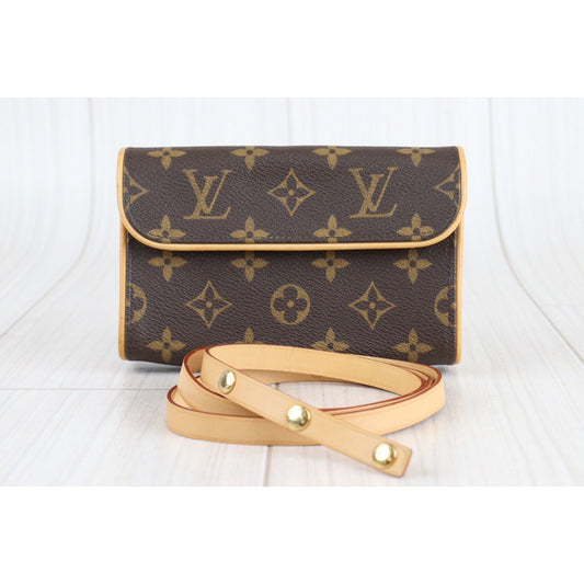 Rank A | LV Monogram Pochette Florentine Waist Bag S|23020301