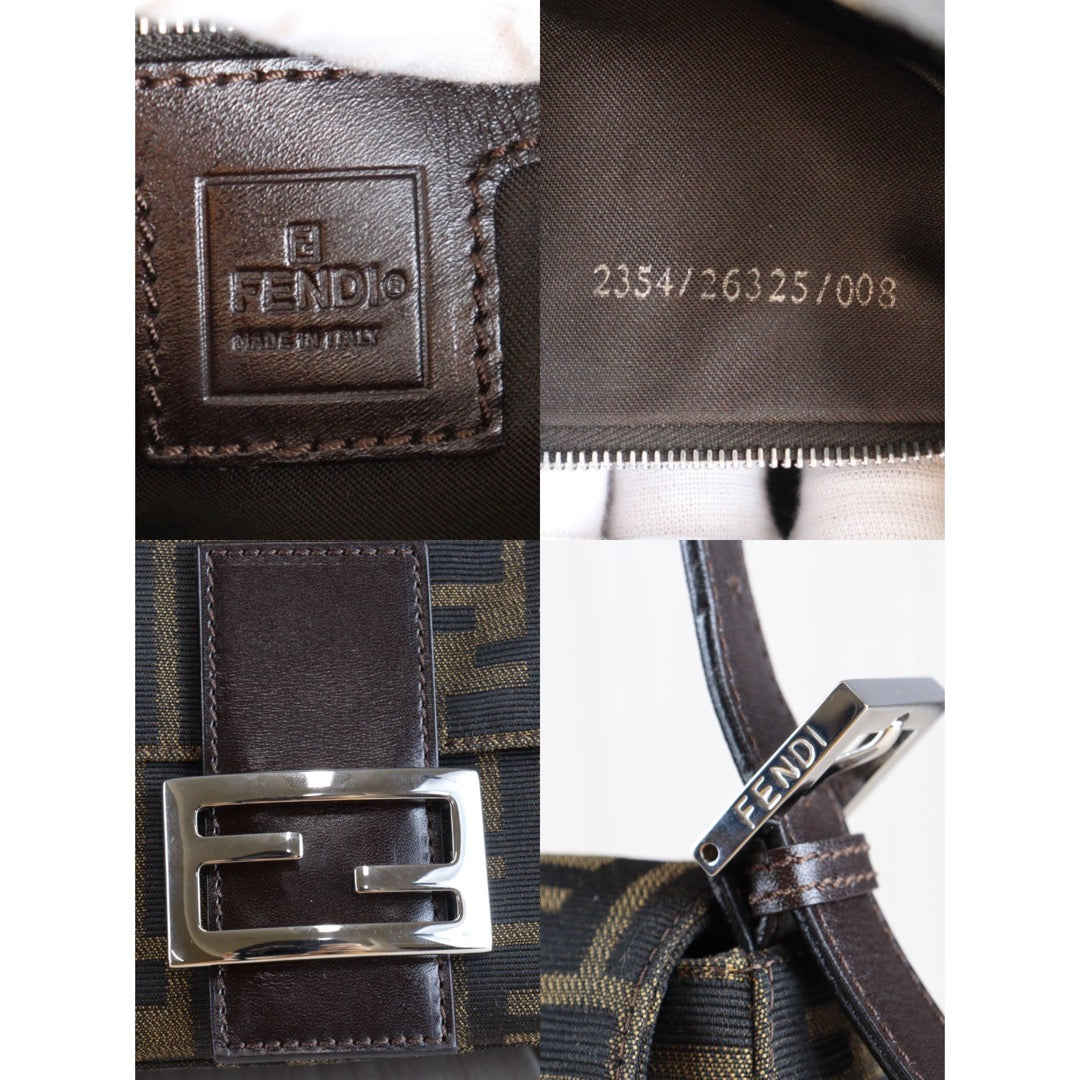 Rank A| FENDI Zucca Mamma Baguette Shoulder Bag |23012905