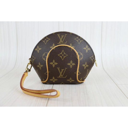 Rank AB | LV Monogram Mini Ellipse Wristlet Clutch |22120108