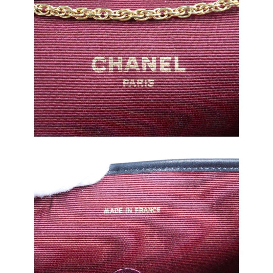 Rank A | CHANEL Mini Coco Mark Matrasse Lambskin Chain Shoulder Bag |23032302