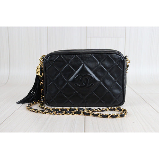 Rank A | CHANEL Matrasse Lambskin Chain Shoulder Bag |23032802