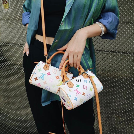 Rank A | LV Multi Monogram Mini Speedy Handbag|052305