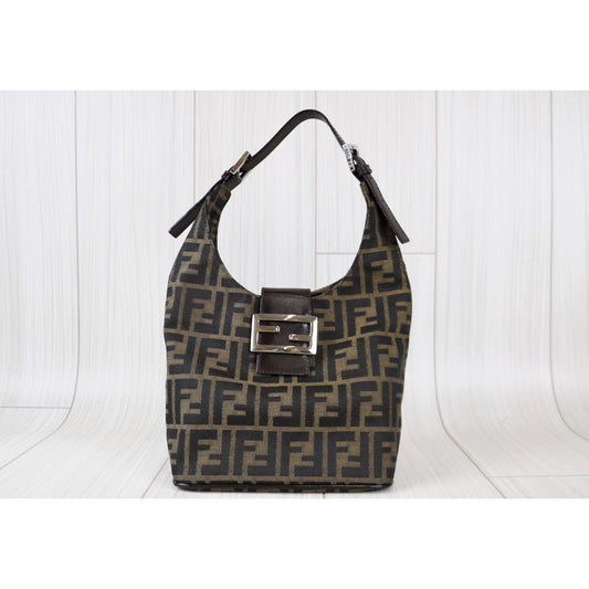 Rank A | FENDI Zucca Mamma Baguette Shoulder Bag |020203