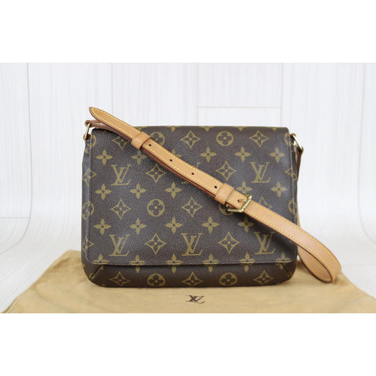 Rank A | LV Monogram Musette Tango Shoulder Bag|031010
