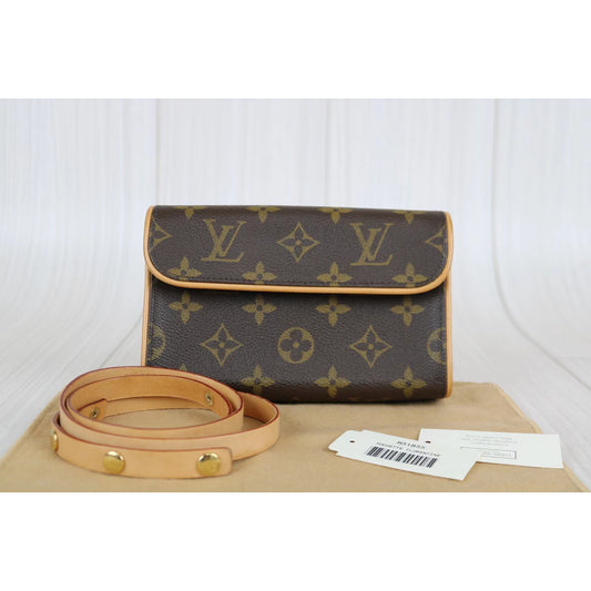 Rank A | LV Monogram Pochette Florentine Waist Bag XS|041603