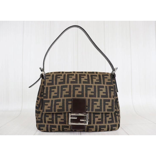 Rank A| FENDI Zucca Mamma Baguette Shoulder Bag |072005