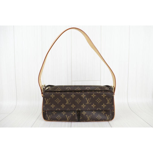 Rank A |LV Monogram Viva Cite MM Shoulder Bag|22113007