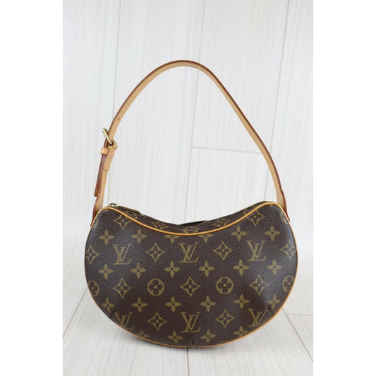 Rank AB |LV Monogram Pochette Croissant Shoulder Bag|22110808