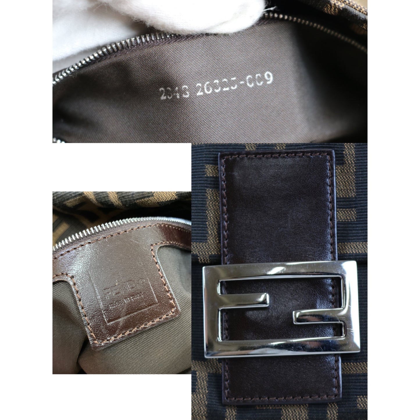 Rank A| FENDI Zucca Mamma Baguette Shoulder Bag |062101