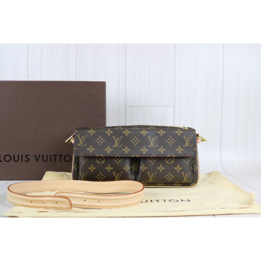 Rank S |LV Monogram Viva Cite MM Shoulder Bag|030104
