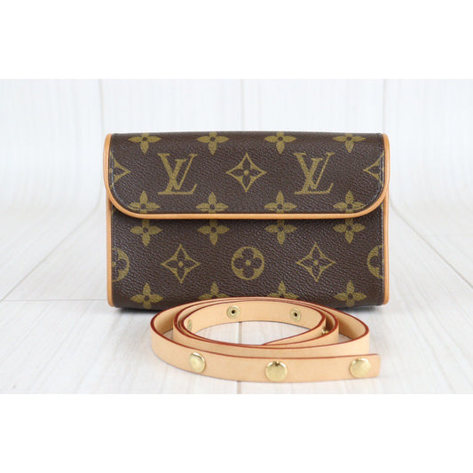 Rank A | LV Monogram Pochette Florentine Waist Bag XS|23020706