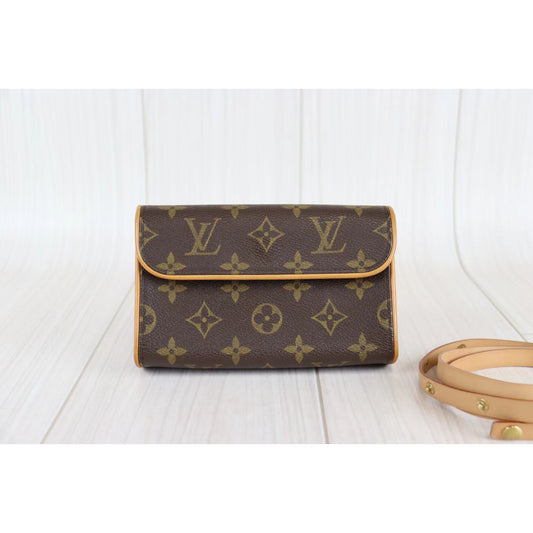 Rank A | LV Monogram Pochette Florentine Waist Bag S|080104