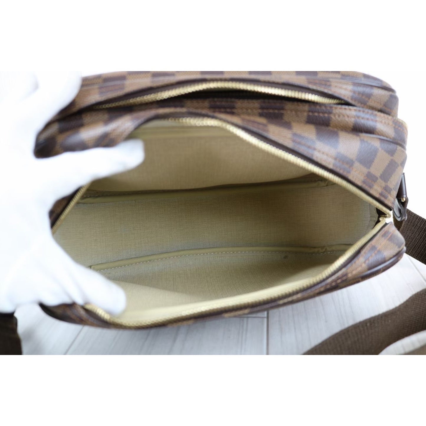 Rank A | LV Damier Reporter PM Shoulder Bag |042511