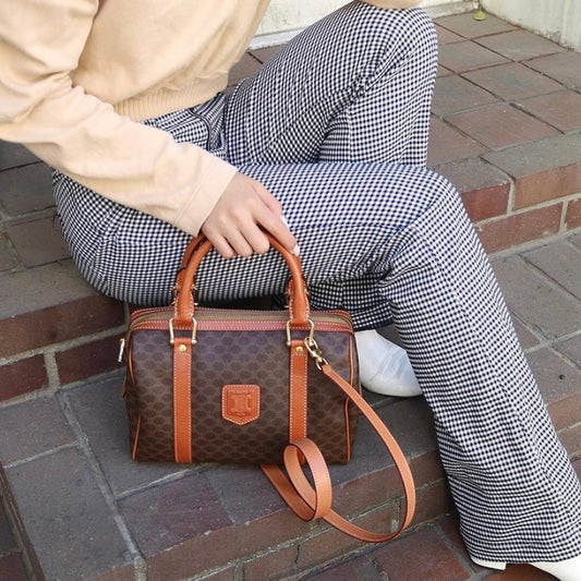 Rank A | CELINE Macadam Poston 25 Bag Shoulder Bag |070808