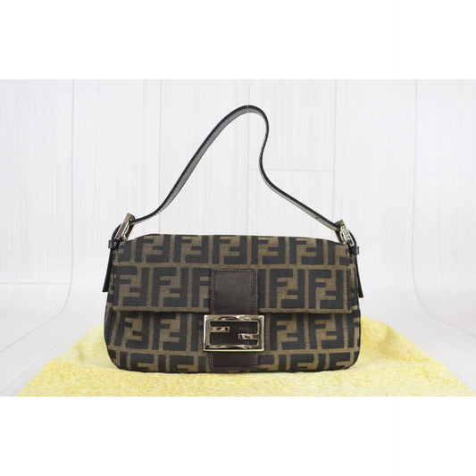 Rank A | FENDI Zucca Mamma Baguette Shoulder Bag |032411