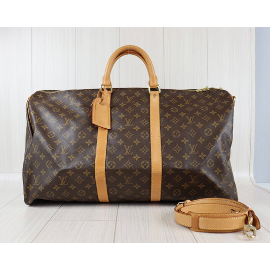 Rank A | LV Monogram Keepall Bandouliere 55 |081902
