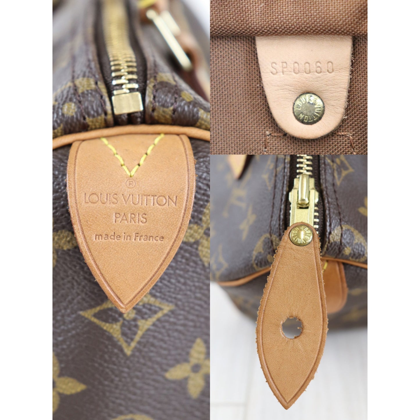 Rank AB| LV Monogram Speedy 25 |080601