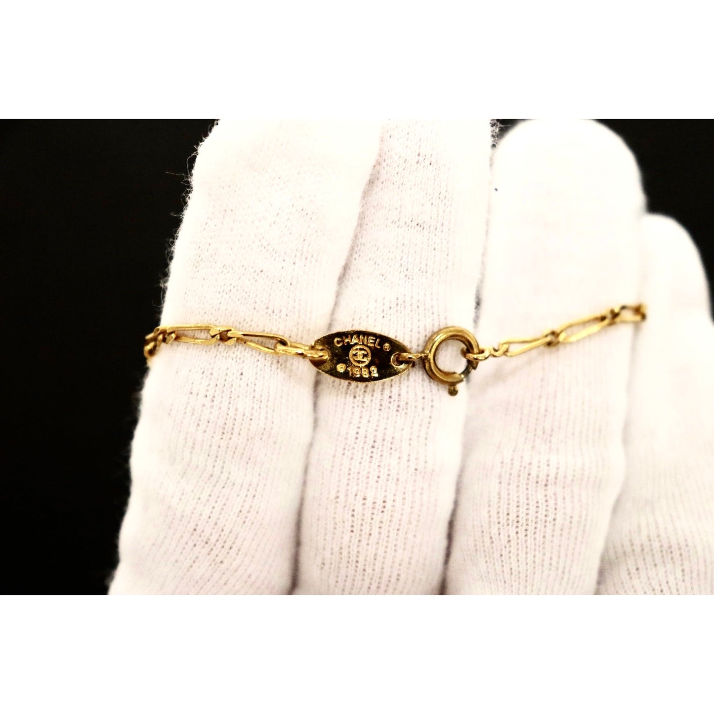 Rank A | CHANEL Coco mark Necklace|090306