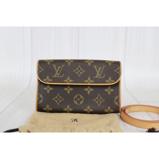 Rank A | LV Monogram Pochette Florentine Waist Bag |041113