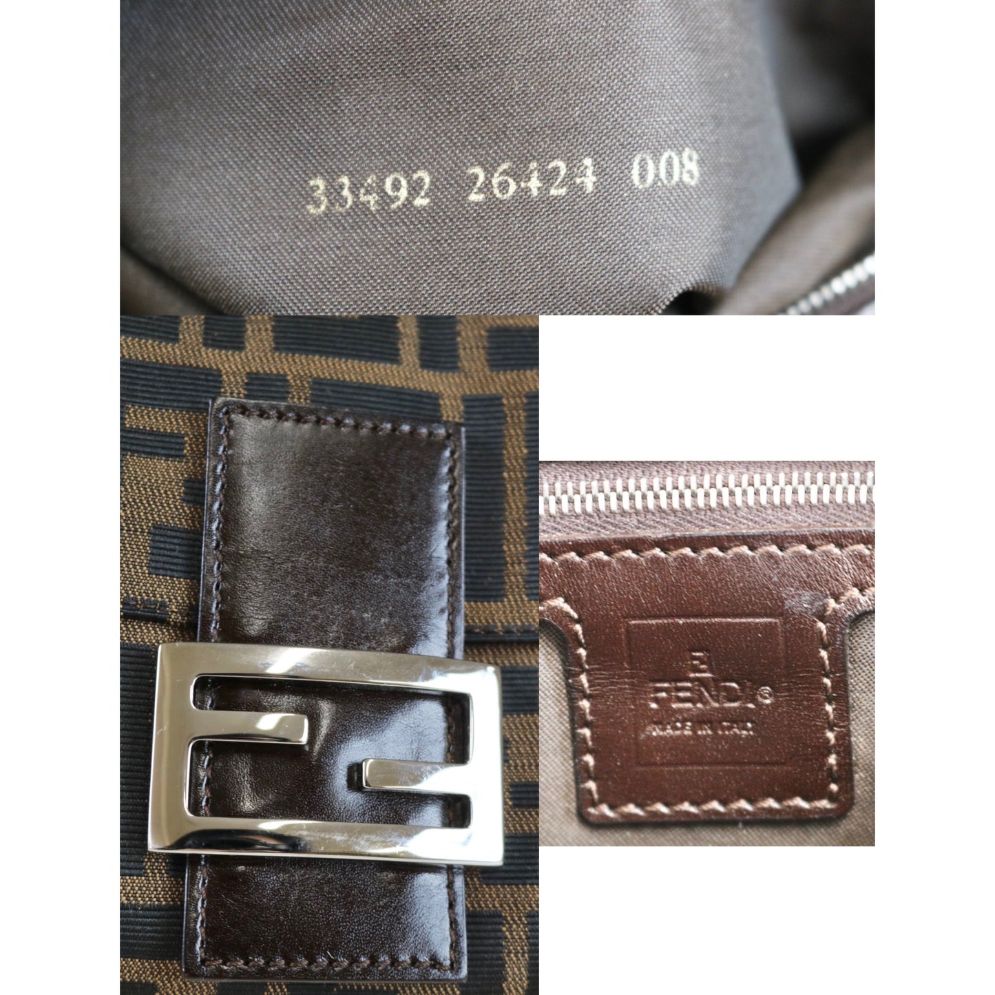 Rank A | FENDI Zucca Mamma Baguette Shoulder Bag |060217