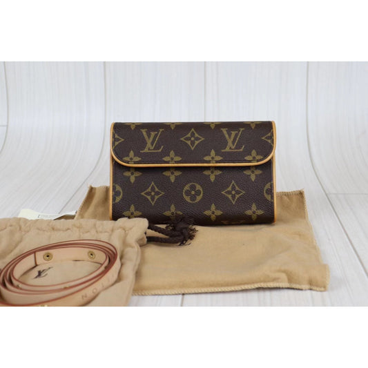 Rank A | LV Monogram Pochette Florentine Waist Bag S|072403