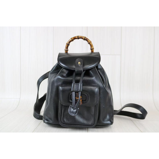 Rank A | GUCCI Leather Back bag |031901