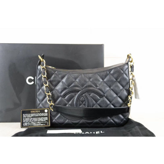 Rank A |CHANEL Caviar Skin Shoulder Bag|042506