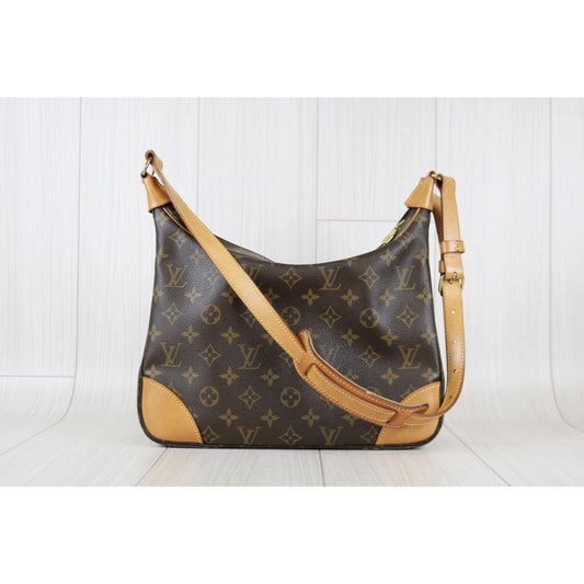 Rank A|LV Monogram Boulogne 30 Shoulder Bag |053008