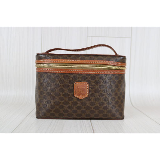 Rank AB | CELINE Macadam Vanity Handbag |060704