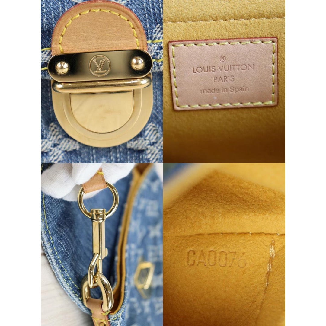 Rank A | LV Mini Pretty Blue Shoulder Bag |22110405