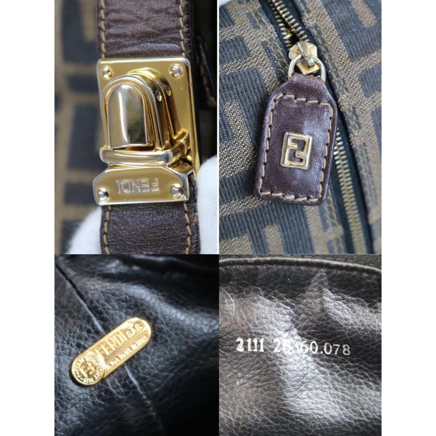 Rank AB | FENDI Zucca Handbag |020713