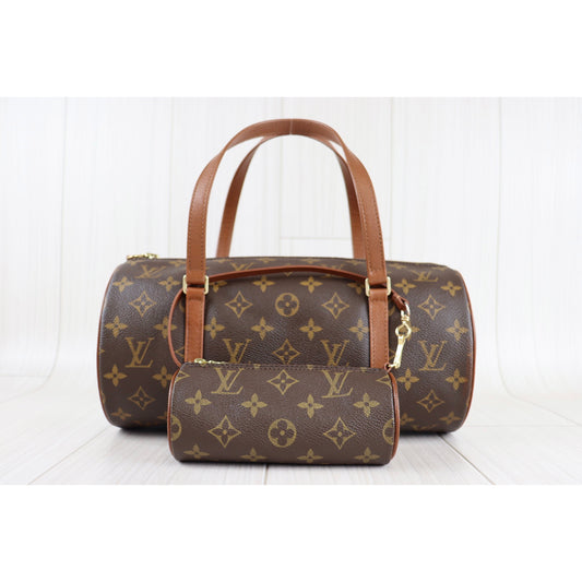 Rank A | LV Monogram Papillon 30 Handbag |080904