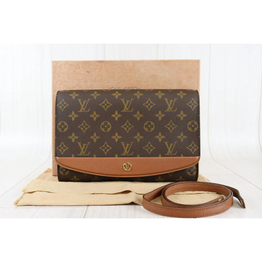 Rank A | LV Monogram Bordeaux GM Shoulder Bag |082002