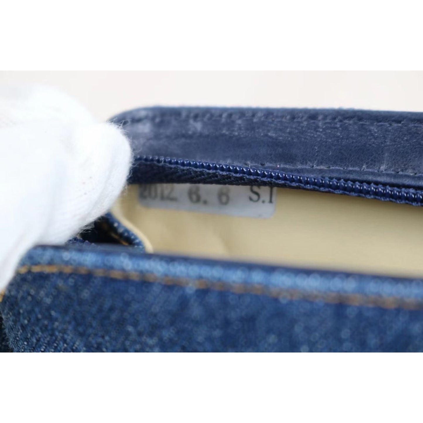 Rank A | CHANEL Denim Makeup Pouch |062708