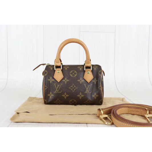 Rank AB | LV Monogram Mini Speedy Handbag | 071803