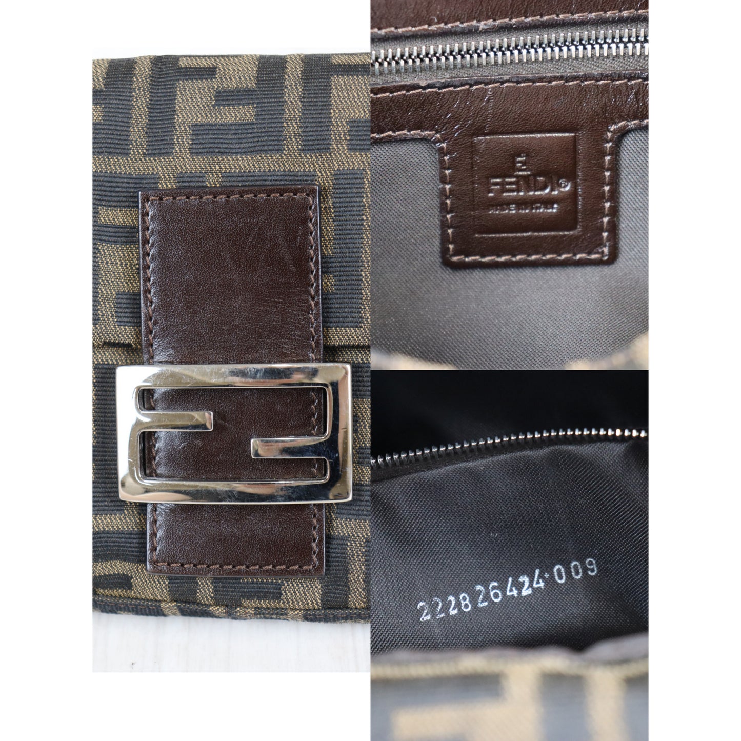 Rank A | FENDI Zucca Mamma Baguette Shoulder Bag |082304