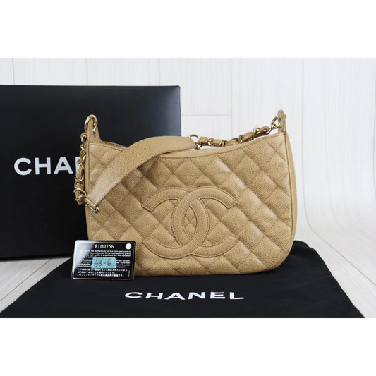 Rank A |CHANEL Caviar Skin Shoulder Bag|072801