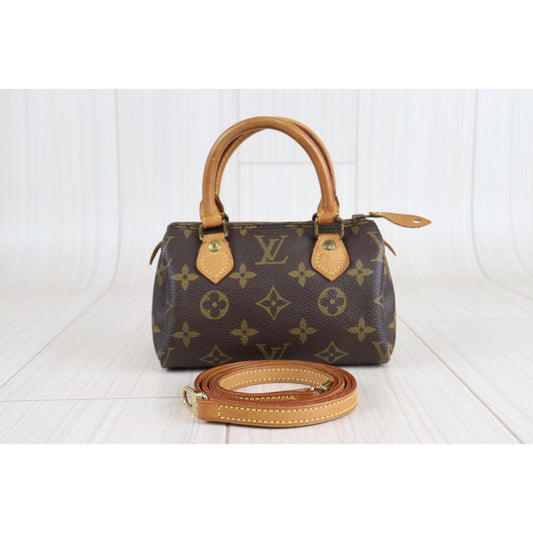 Rank AB | LV Monogram Mini Speedy Handbag |23031304