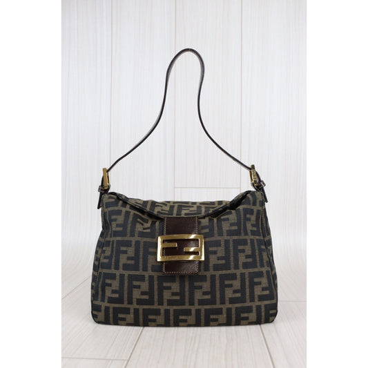 Rank A | FENDI Zucca Mamma Shoulder Bag |23040401