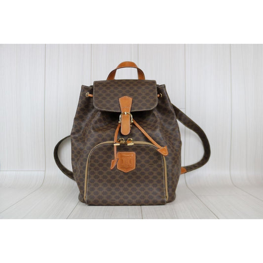 Rank A | CELINE Macadam Backpack |050906