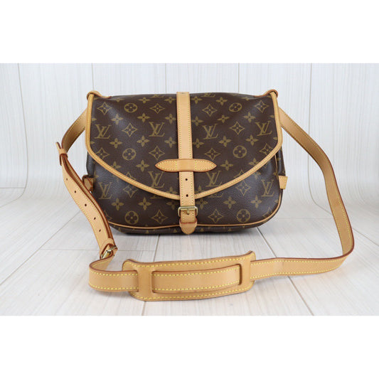 Rank AB| LV Monogram Saumur 30 Shoulder Bag|23011104