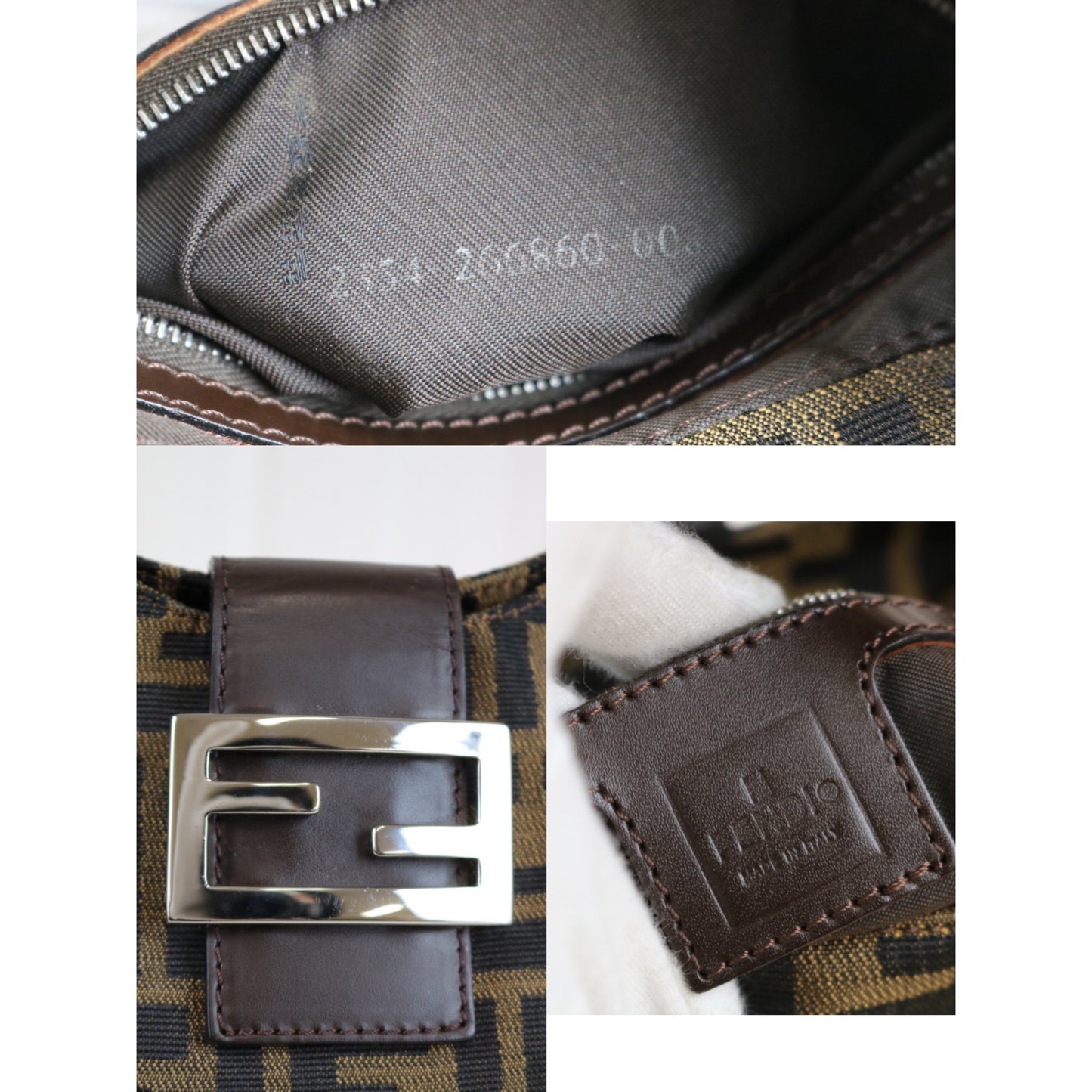 Rank SA | FENDI Zucca Mamma Baguette Shoulder Bag |032408