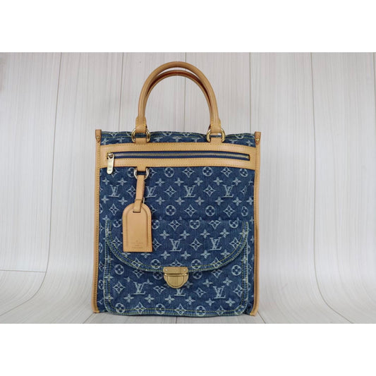 Rank A | LV Monogram Denim ToteBag| 030701